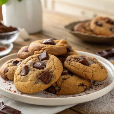 Double Chocolate Chunk Cookies