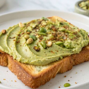 Pistachio Butter Spread On Toast