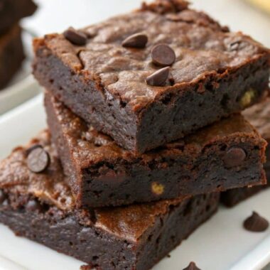 3 Ingredient Banana Brownies