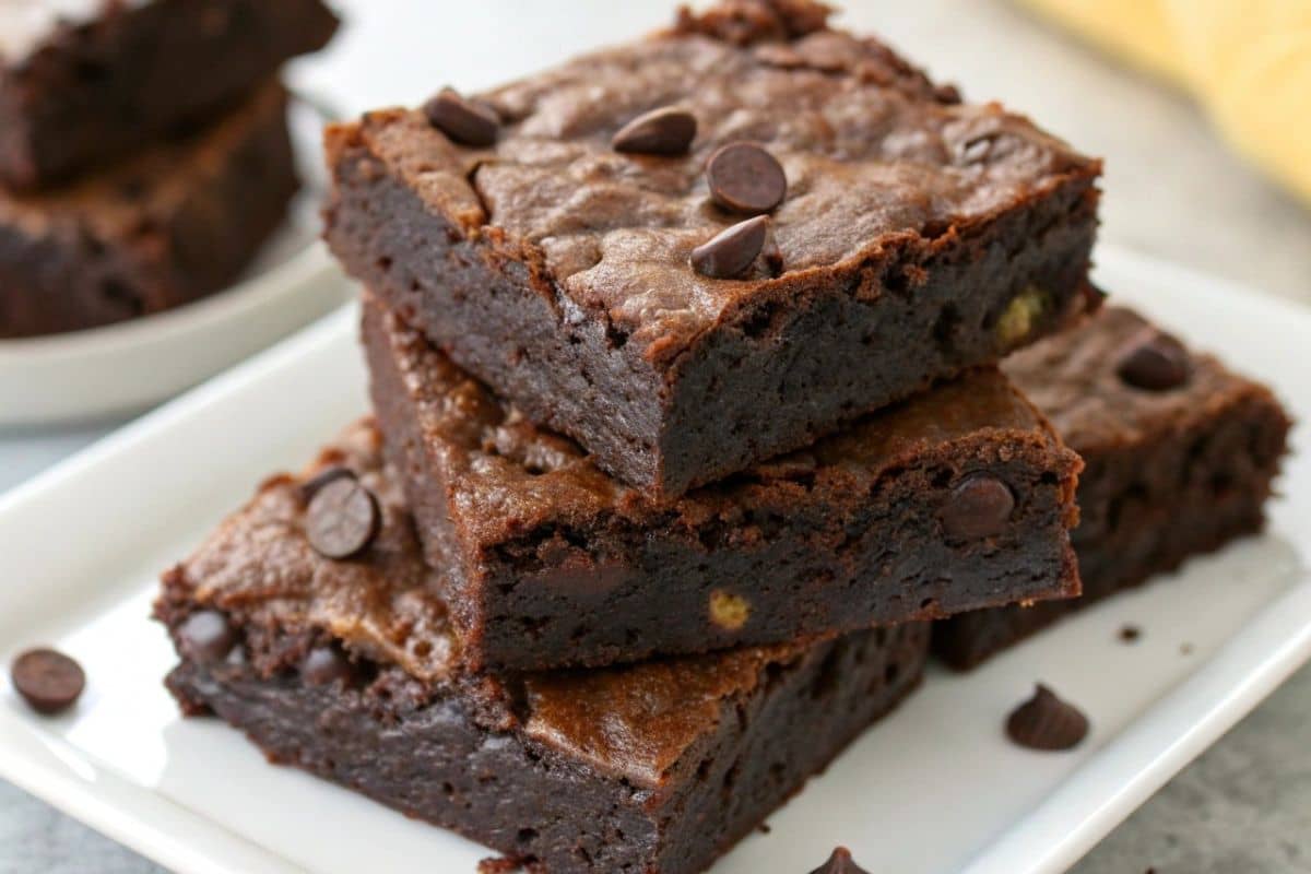 3 Ingredient Banana Brownies