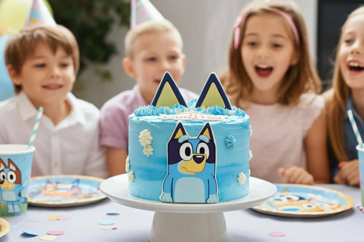 Bluey Birthday Cake