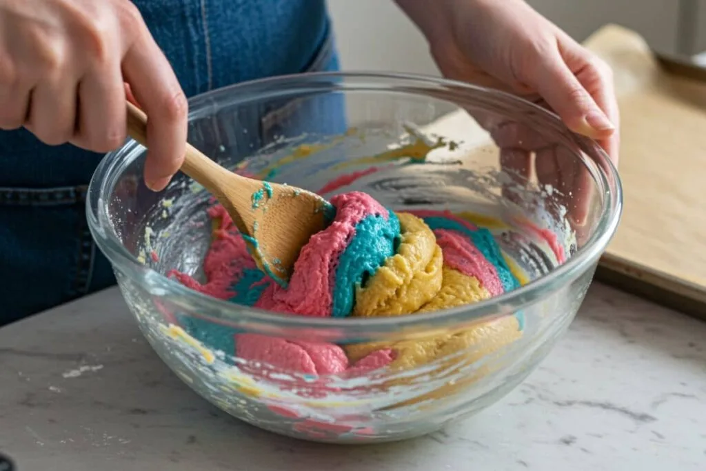 Colorful Cookies Preparation 