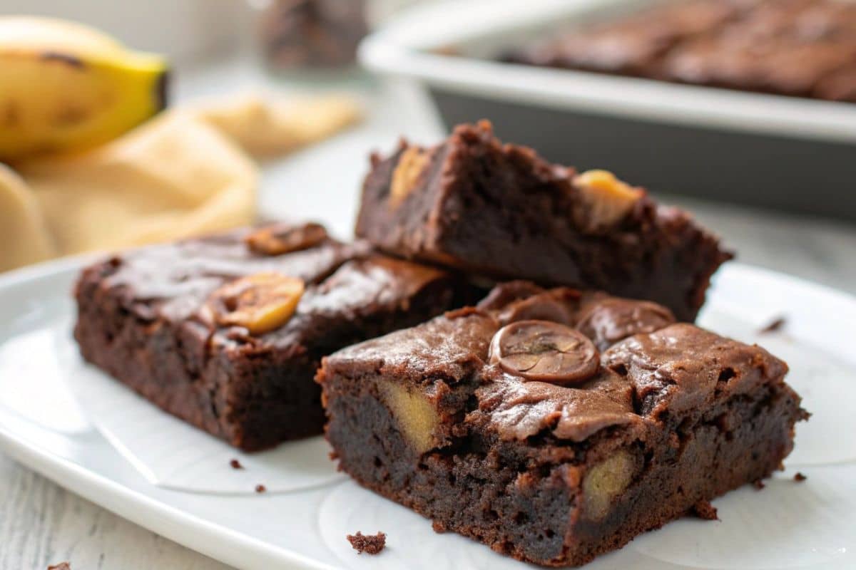 Healthy Banana Brownies