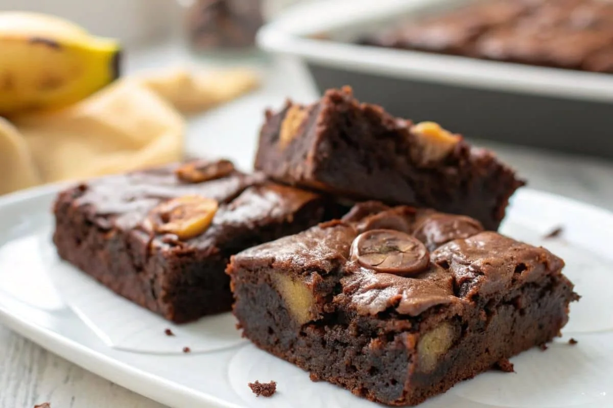 Healthy Banana Brownies