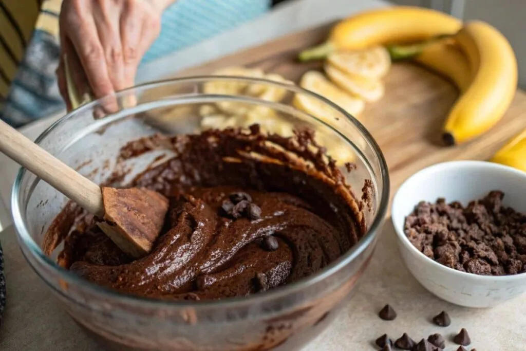 Healthy Banana Brownies Preparation