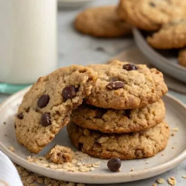 Old Fashioned Oats Cookies Plate