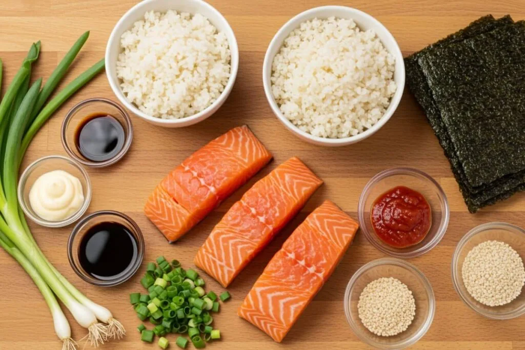 Sushi Salmon Bake Ingredients 