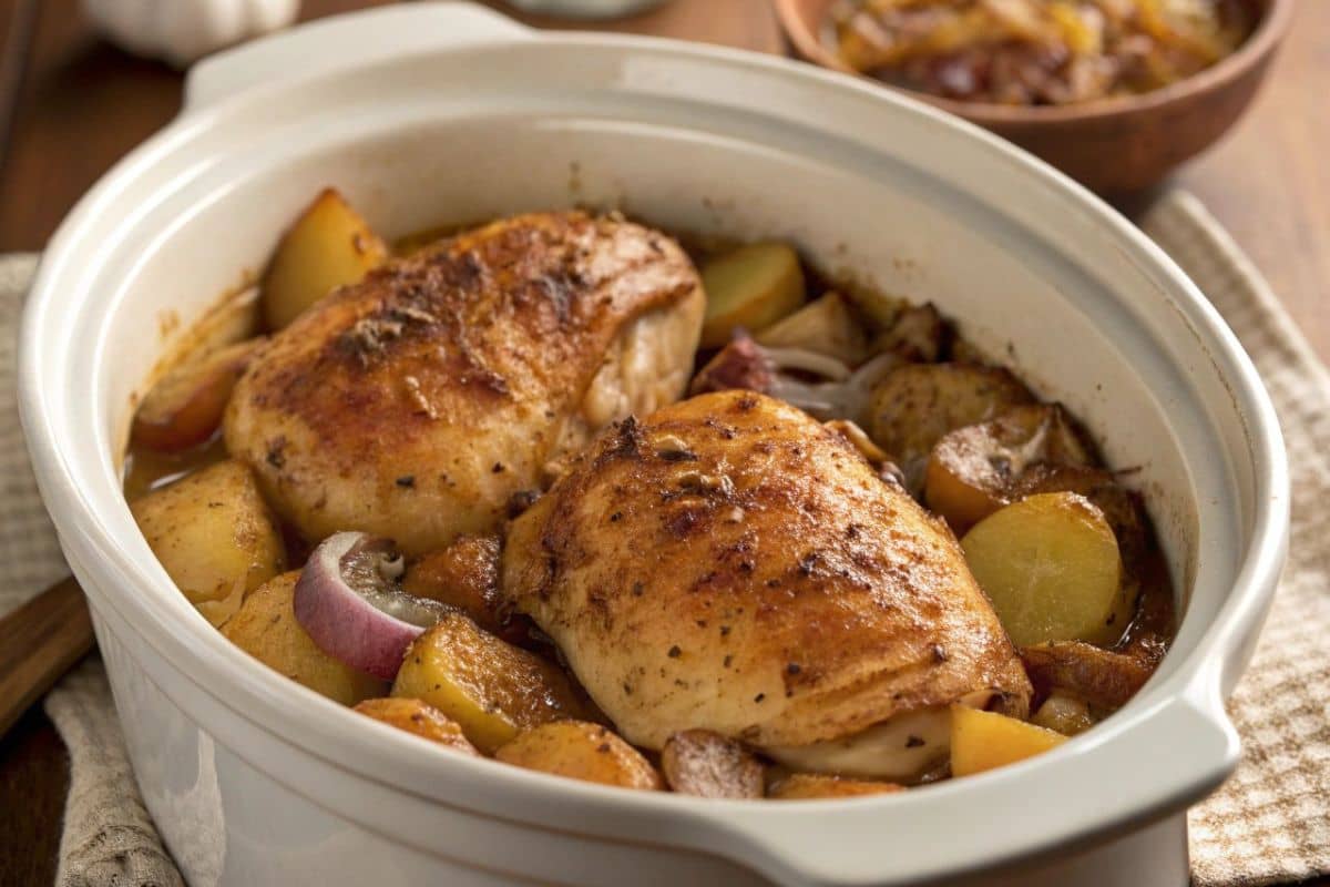 Tasty Slow Cooker Chicken And Potatoes