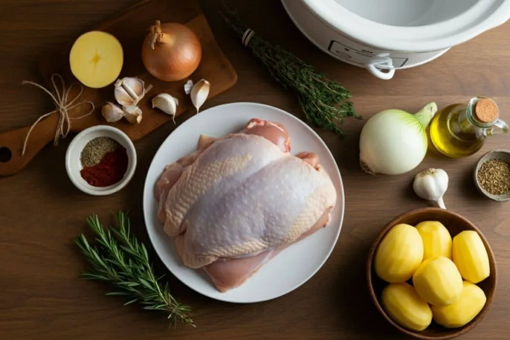 Tasty Slow Cooker Chicken And Potatoes Ingredients 