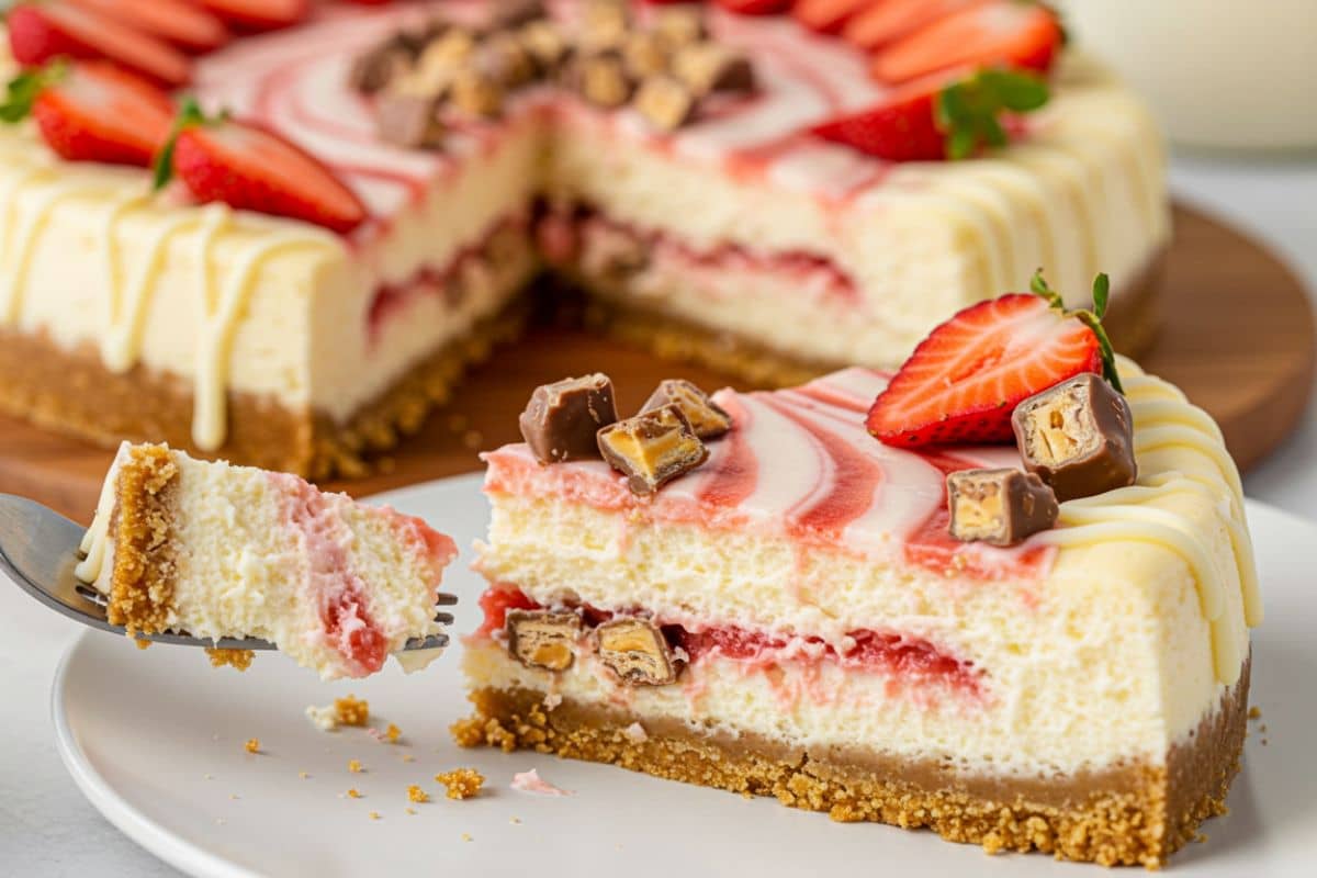 White Chocolate Strawberry Cheesecake Snickers