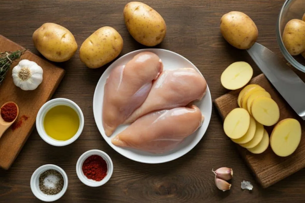 Baked Chicken And Potatoes