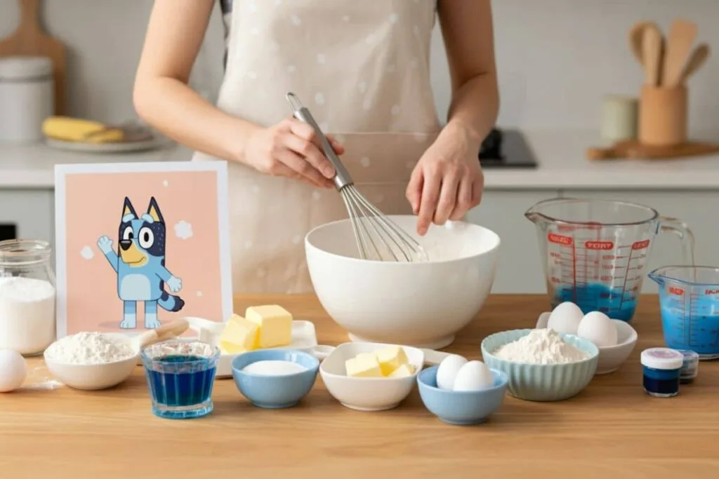 Bluey Birthday Cake Ingredients