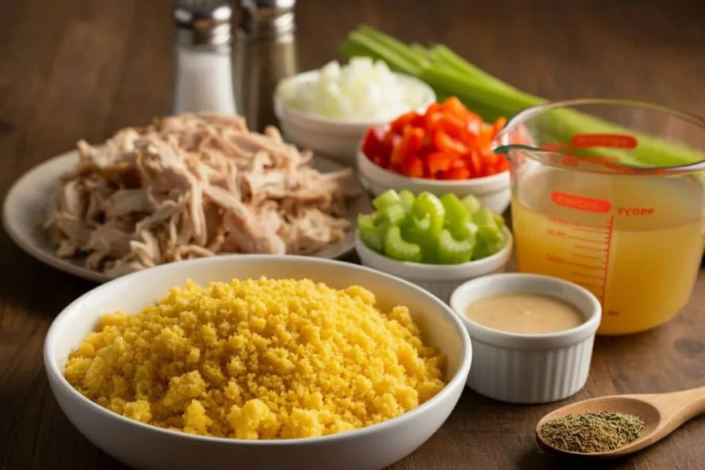 Cornbread Dressing With Chicken Ingredients 