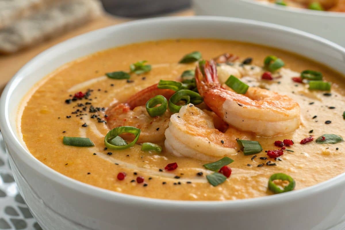 Creamy Crab And Shrimp Seafood Bisque