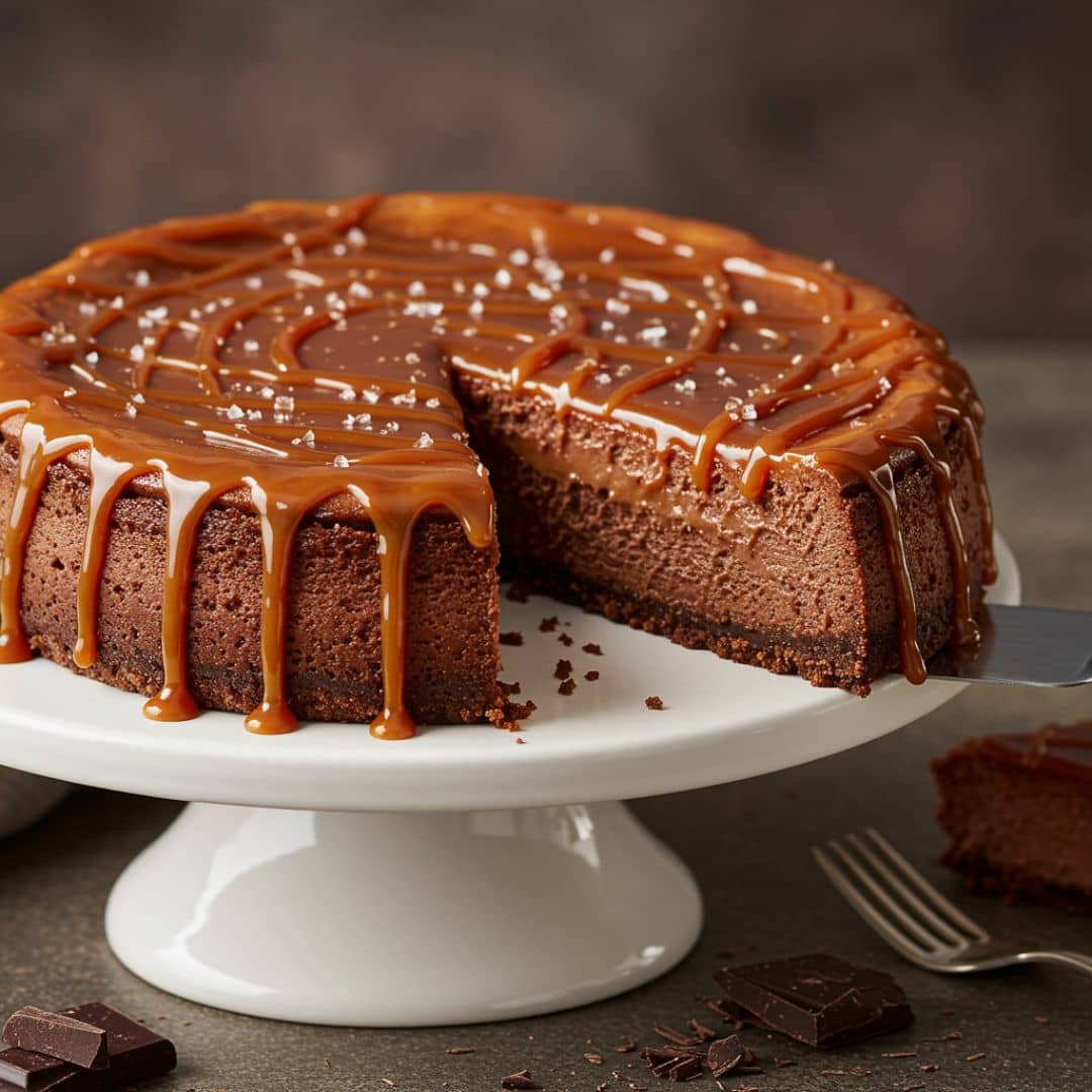 Chocolate Caramel Cheesecake