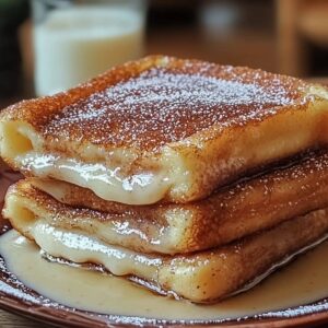 Churro Stuffed French Toast With Cinnamon Sugar