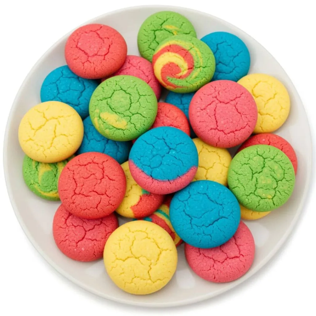 Colored Cookie Dough 