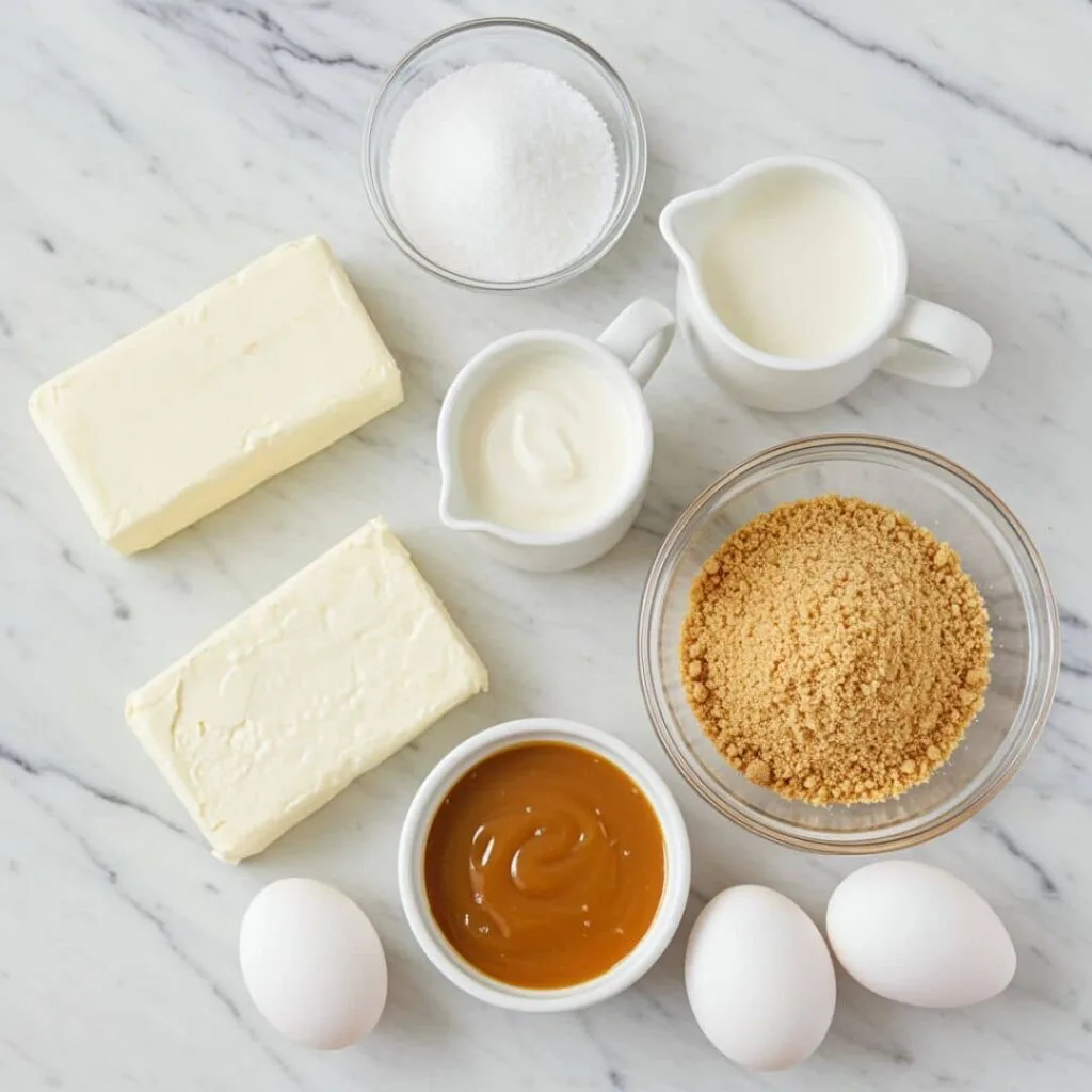 Salted Caramel Cheesecake Ingredients 