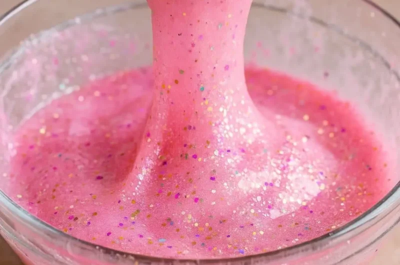 DIY Glitter Shaving Cream Slime