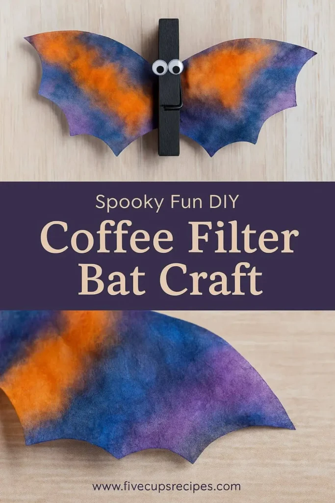 Coffee Filter Bat Craft