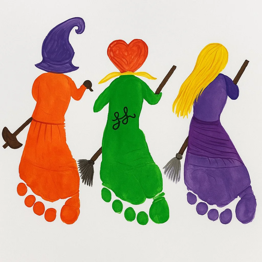 Hocus Pocus footprints symbolizing magic and adventure